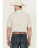 Image #4 - Ariat Men's Carlo Tonal Geo Print Short Sleeve Button-Down Western Shirt, Sand, hi-res