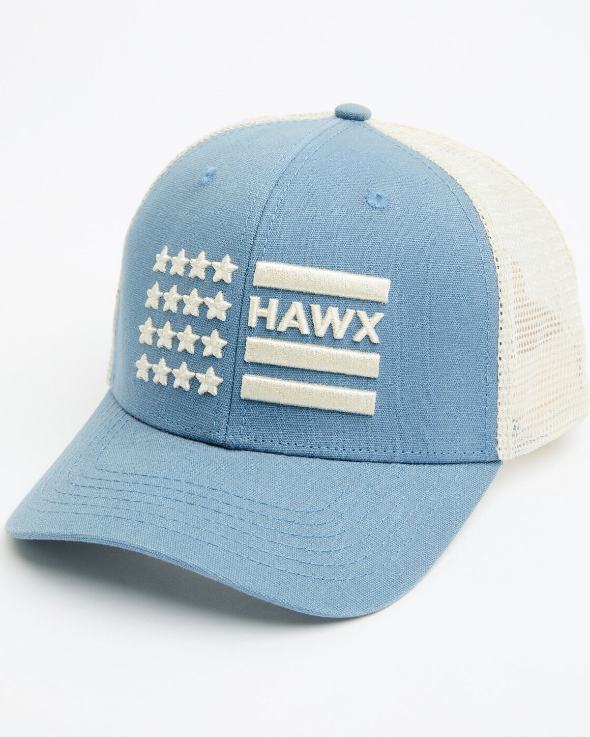 Image #1 - Hawx Men's Stars & Stripes Logo Ball Cap, Medium Blue, hi-res