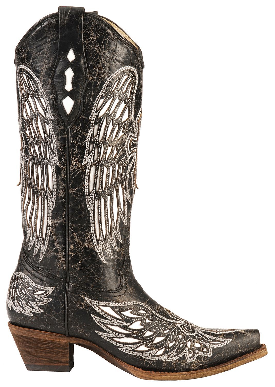 cowgirl boots with white embroidery