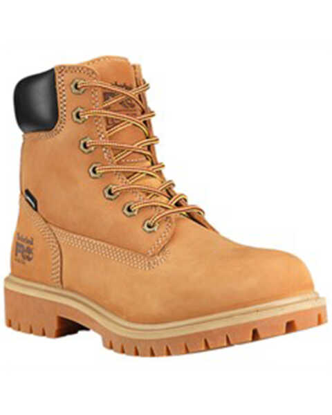 Image #1 - Timberland Women's 6" Waterproof Insulated 200g Work Boots - Steel Toe, Wheat, hi-res