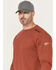 Image #4 - Ariat Men's FR Born For This Long Sleeve Work T-Shirt, Dark Red, hi-res