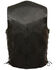 Image #2 - Milwaukee Leather Men's 4X Classic Side Lace Biker Vest - Big, Black, hi-res