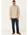 Image #2 - Cody James Men's FR Striped Long Sleeve Work Shirt , Tan, hi-res