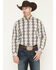 Image #1 - Cody James Men's Wild Prairie Southwestern Print Long Sleeve Button-Down Stretch Western Shirt, Tan, hi-res