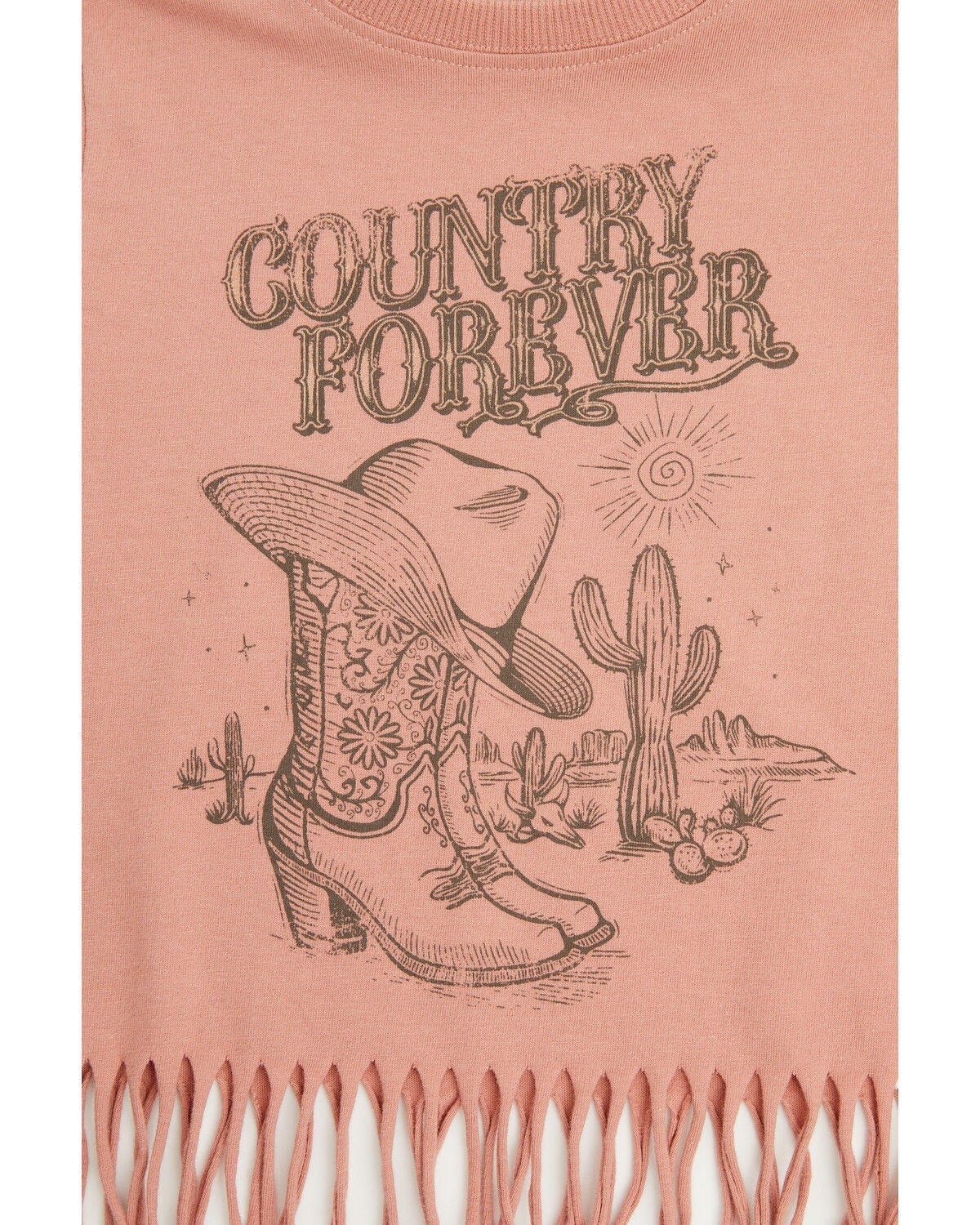 Image #2 - Shyanne Toddler Girls' Country Forever Fringe Short Sleeve Graphic Tee, Mauve, hi-res