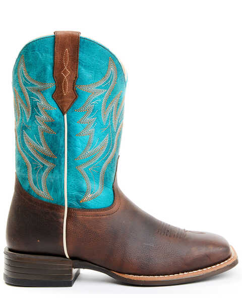 Cody James Men's Hoverfly Western Performance Boots - Broad Square Toe, Turquoise, hi-res
