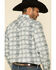 Image #2 - Moonshine Spirit Men's Wash Out Plaid Long Sleeve Western Shirt, Blue, hi-res