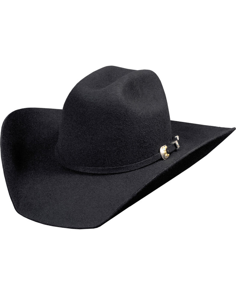 Bullhide Kingman 4X Felt Cowboy Hat , Black, hi-res