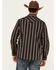 Image #4 - Moonshine Spirit Men's Lure Lurex Striped Print Long Sleeve Snap Western Shirt, Black, hi-res