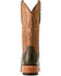Image #3 - Ariat Men's Futurity Relentless Exotic Ostrich Western Boots - Square Toe, Green, hi-res