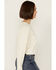 Image #2 - Cleo + Wolf Women's Asher Flocked Cropped Pullover, Cream, hi-res