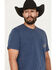 Image #2 - Wrangler Men's Long Live Cowboys Short Sleeve Graphic T-Shirt, Blue, hi-res