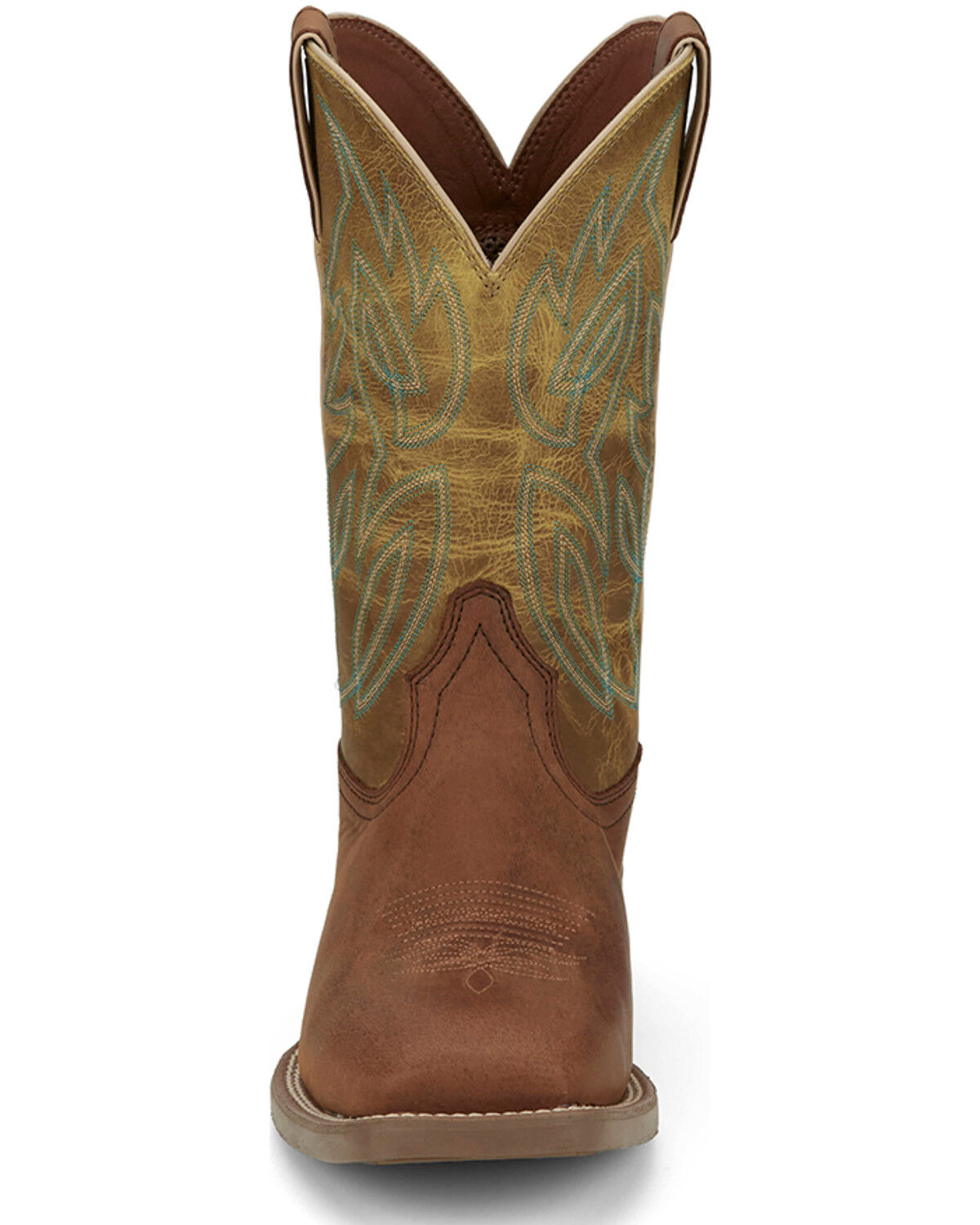 Image #4 - Justin Men's 11" Canter Western Boots - Broad Square Toe, Brown, hi-res