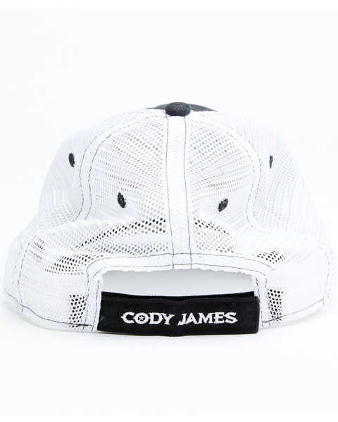 Image #3 - Cody James Men's Scratched Mexico Flag Ball Cap , Black, hi-res