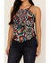 Image #3 - Idyllwind Women's Embroidered Handkerchief Tank, Turquoise, hi-res