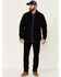 Image #2 - Dakota Grizzly Men's Solid Major Long Sleeve Button Down Western Flannel Shirt, Black, hi-res