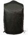 Image #2 - Milwaukee Leather Men's 50-52 Classic Side Lace Vest, Black, hi-res