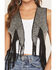 Image #3 - Vocal Women's Crystal Fringe Faux Suede Vest, Black, hi-res