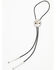 Image #1 - Shyanne Women's Hair-On Scalloped Bolo Tie, Silver, hi-res