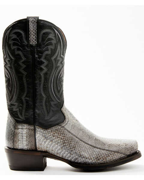 Image #2 - Dan Post Men's Exotic Water Snake Western Boot - Square Toe, Grey, hi-res