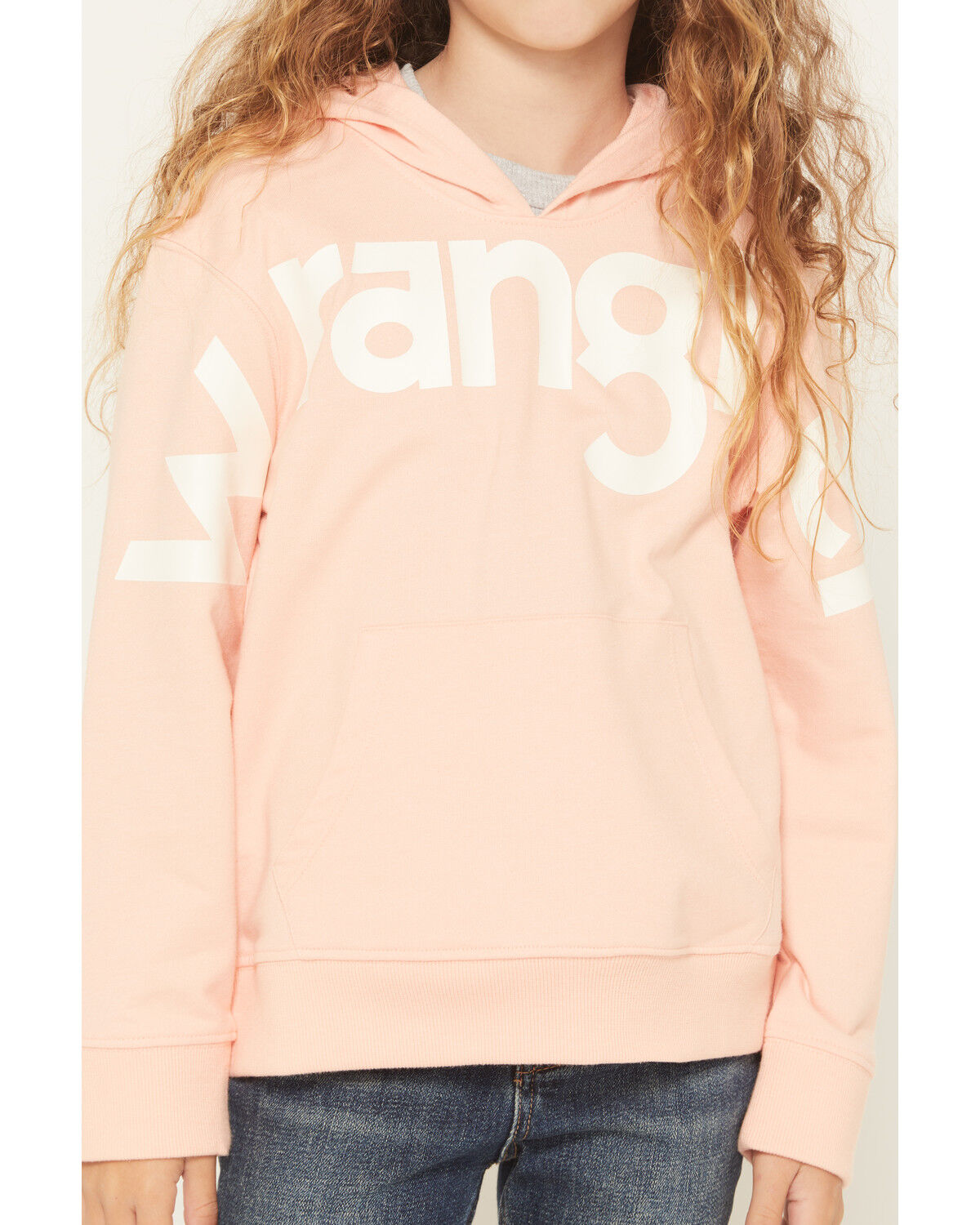 Image #3 - Wrangler Girls' Classic Logo Hoodie, Pink, hi-res