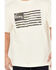 Image #3 - Hawx Men's Camo Flag Short Sleeve Graphic Work T-Shirt , Natural, hi-res