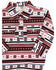 Image #2 - Shyanne Infant Girls' Southwestern Printed Stripe Long Sleeve Onesie, Burgundy, hi-res