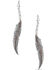 Montana Silversmiths Women's Wind Dancer Wrapped Feather Earrings, Silver, hi-res