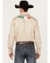 Image #4 - Wrangler Men's Logo Mexico Long Sleeve Snap Western Shirt, Tan, hi-res