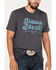 Image #3 - George Strait by Wrangler Men's Damn Strait Short Sleeve Graphic T-Shirt, Heather Grey, hi-res