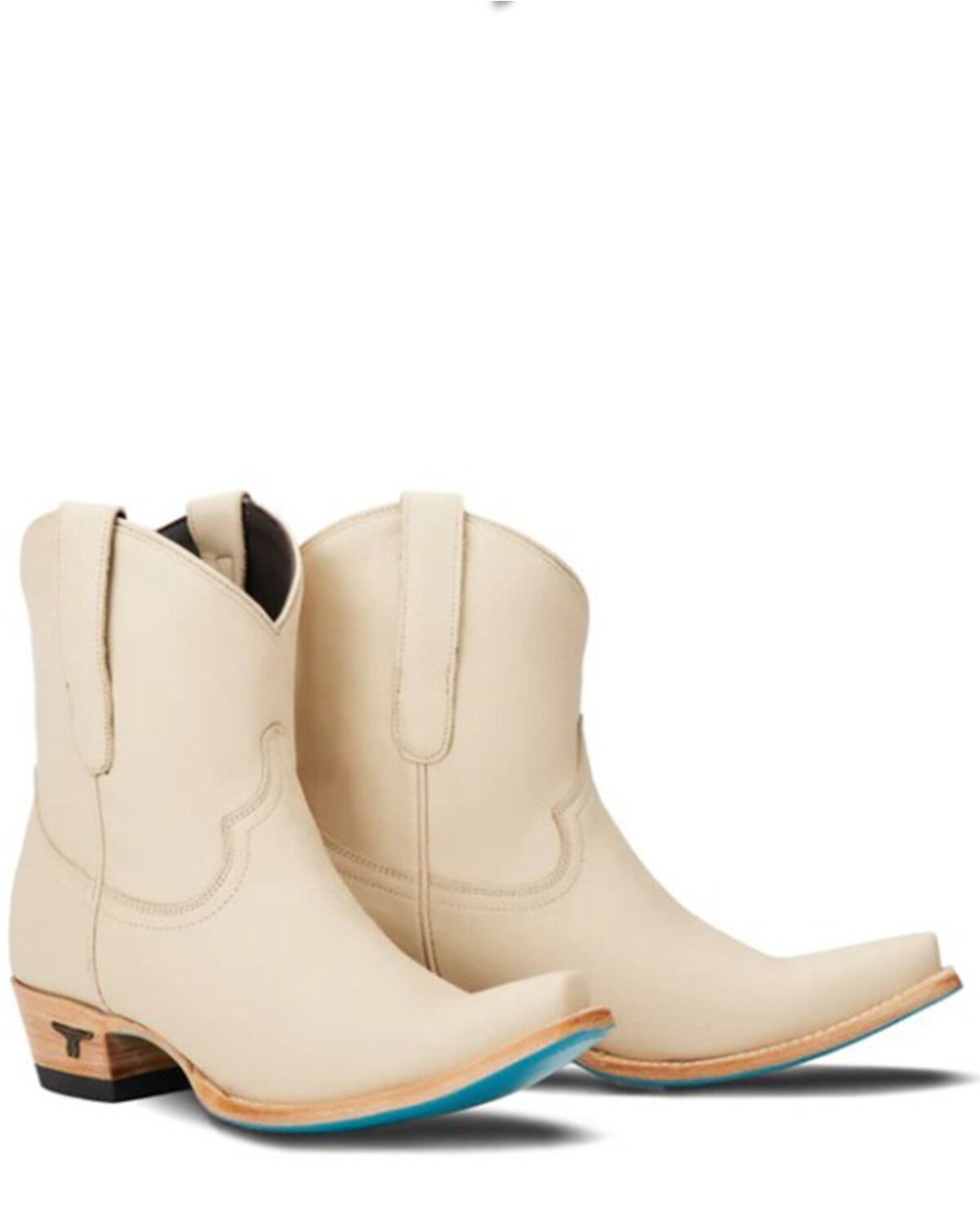 Image #1 - Lane Women's Emma Jane Western Booties - Snip Toe, Ivory, hi-res