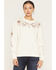 Image #3 - Idyllwind Women's Solona Steerhead Yoke Embroidered Crewneck Sweatshirt, Cream, hi-res