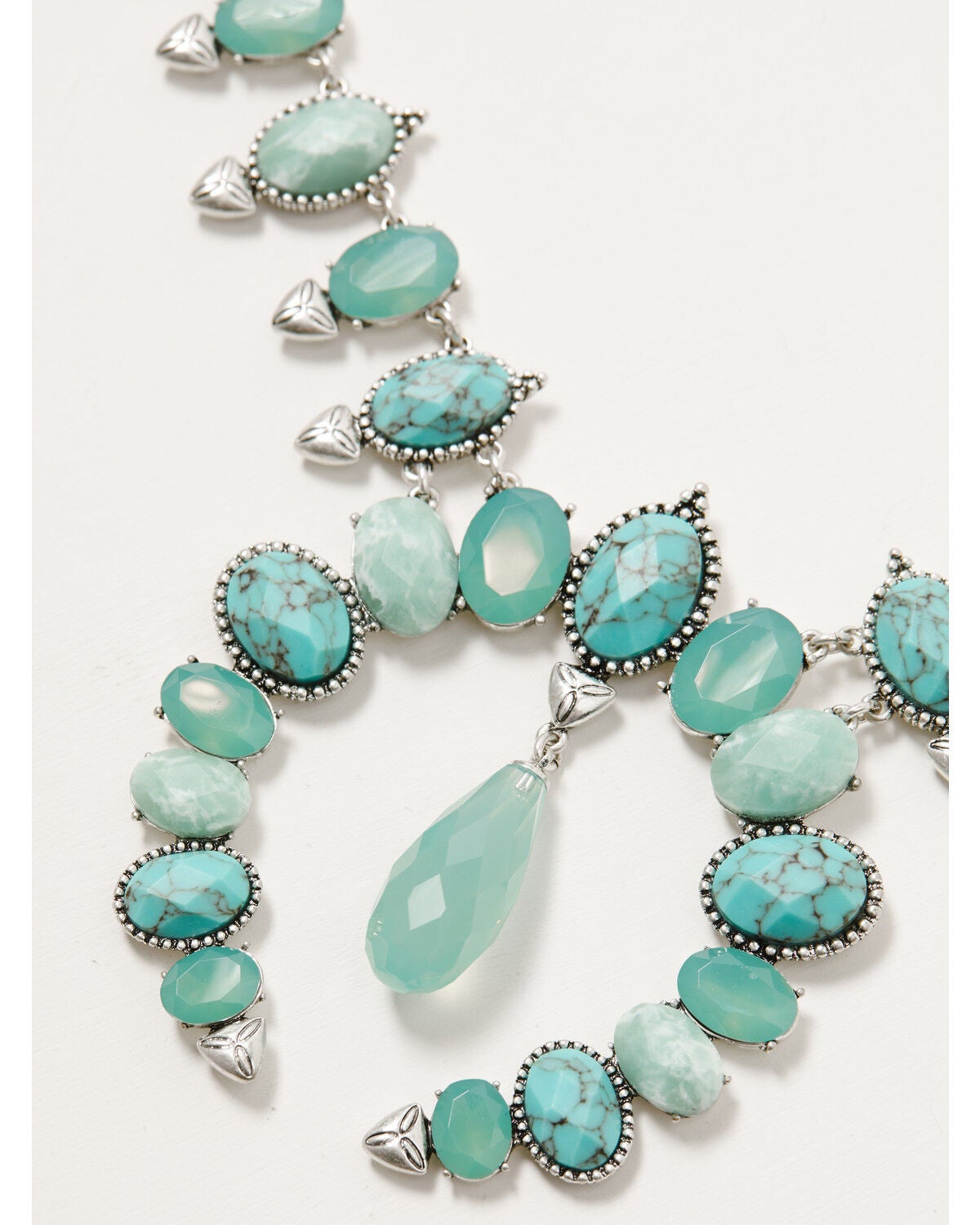 Image #2 - Lainey Wilson Women's Blue Moonshine Squash Blossom Statement Necklace, Silver, hi-res