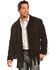 Image #1 - Liberty Wear Men's Suede Fringe Western Jacket , Black, hi-res