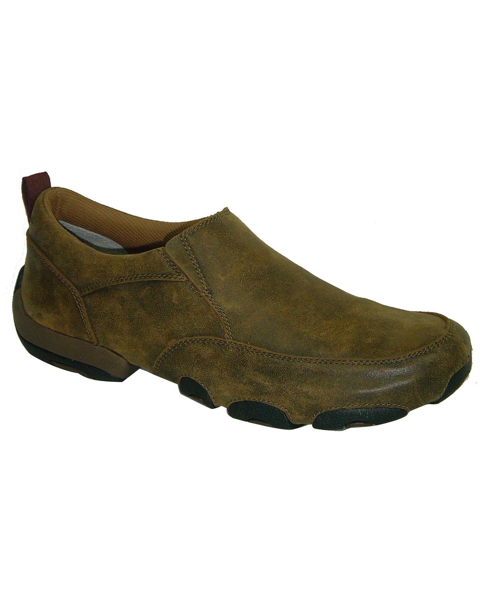 Twisted X Driving Slip On Moccasin Shoes Round Toe Sheplers