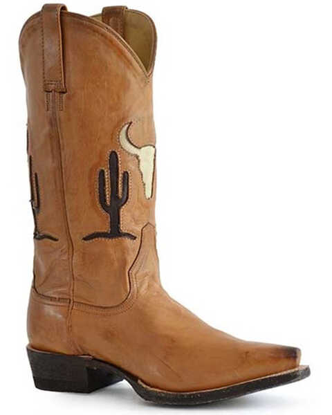 Image #1 - Stetson Women's Tuscon Western Boots - Snip Toe, Brown, hi-res