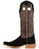 Image #3 - Hondo Boots Men's Roughout Tall Western Boots - Broad Square Toe, Black, hi-res