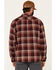 Image #4 - ATG™ by Wrangler Men's All Terrain Men's Coffee Plaid Thermal Lined Long Sleeve Western Flannel Shirt - Big & Tall, , hi-res
