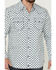 Image #3 - Moonshine Spirit Men's Southwestern Geo Print Long Sleeve Snap Western Shirt, Ivory, hi-res