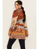 Image #4 - Idyllwind Women's Minette Western Scenic Fringe Cardigan, Lt Brown, hi-res