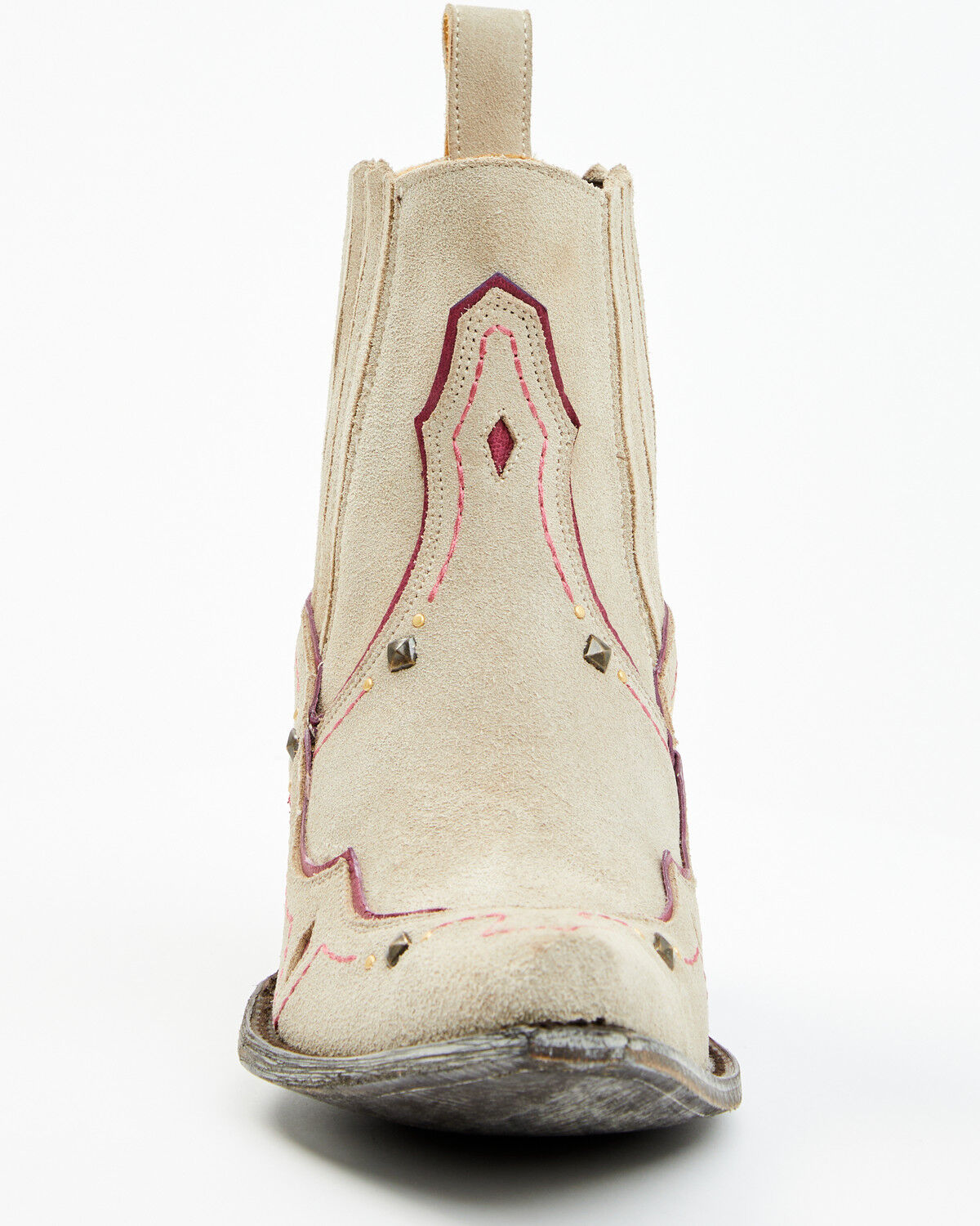 Image #4 - Old Gringo Women's Marinera Western Booties - Snip Toe, Purple, hi-res