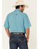 Panhandle Men's Geo Print Competition Short Sleeve Western Shirt  , Green, hi-res