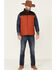 Image #2 - Ariat Men's Orange Color Block CC Crius Zip-Front Vest , Orange, hi-res