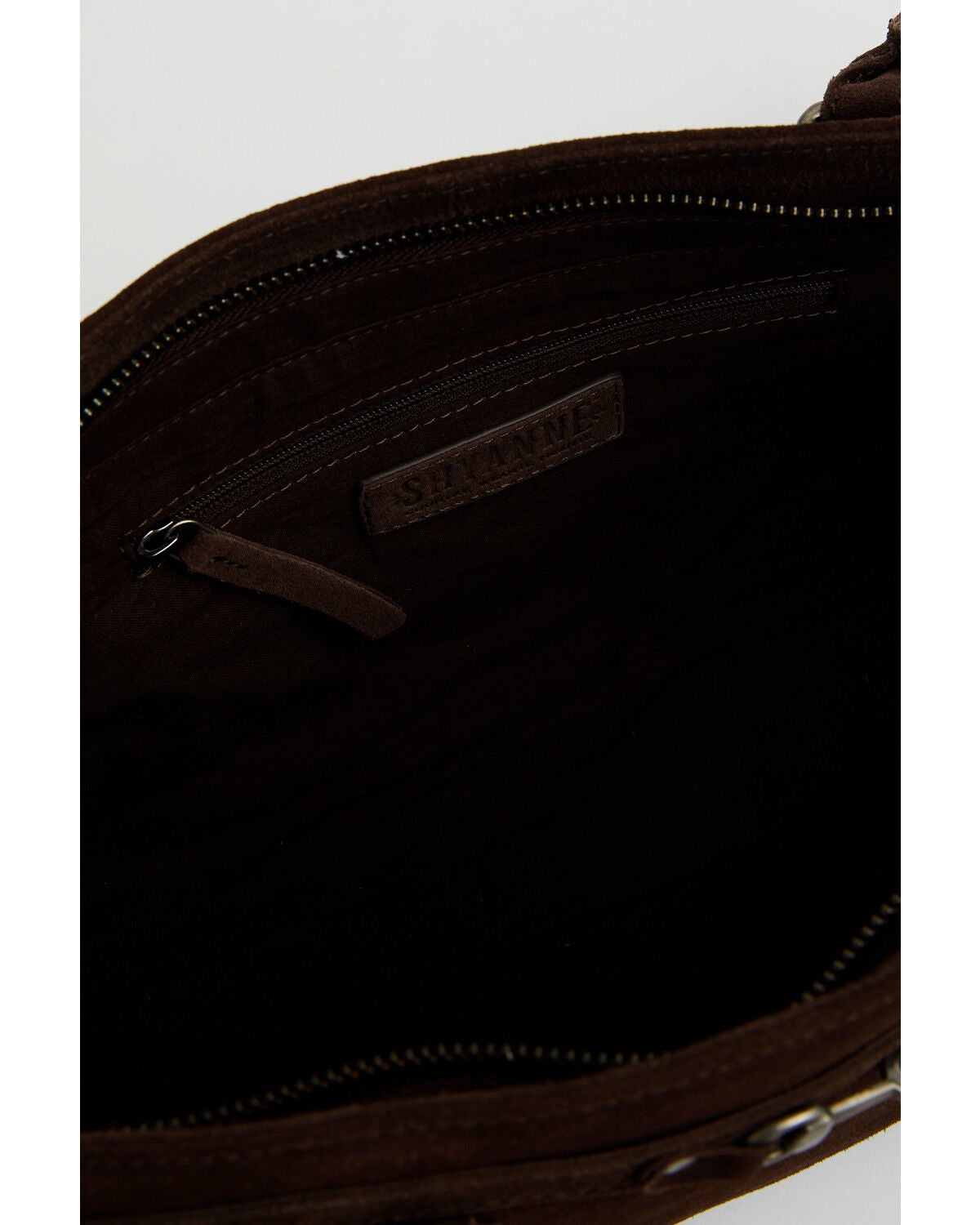 Image #3 - Shyanne Women's Sloane Suede Horse Bit Shoulder Bag, Dark Brown, hi-res