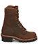 Image #2 - Chippewa Men's 9" Waterproof Insulated Logger Work Boots - Steel Toe, Brown, hi-res