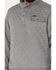 Wrangler Men's Quilted 1/4 Snap Pullover - Tall , Heather Grey, hi-res