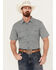 Image #1 - Gibson Trading Co. Men's Water Floral Print Short Sleeve Snap Western Shirt, Hunter Green, hi-res