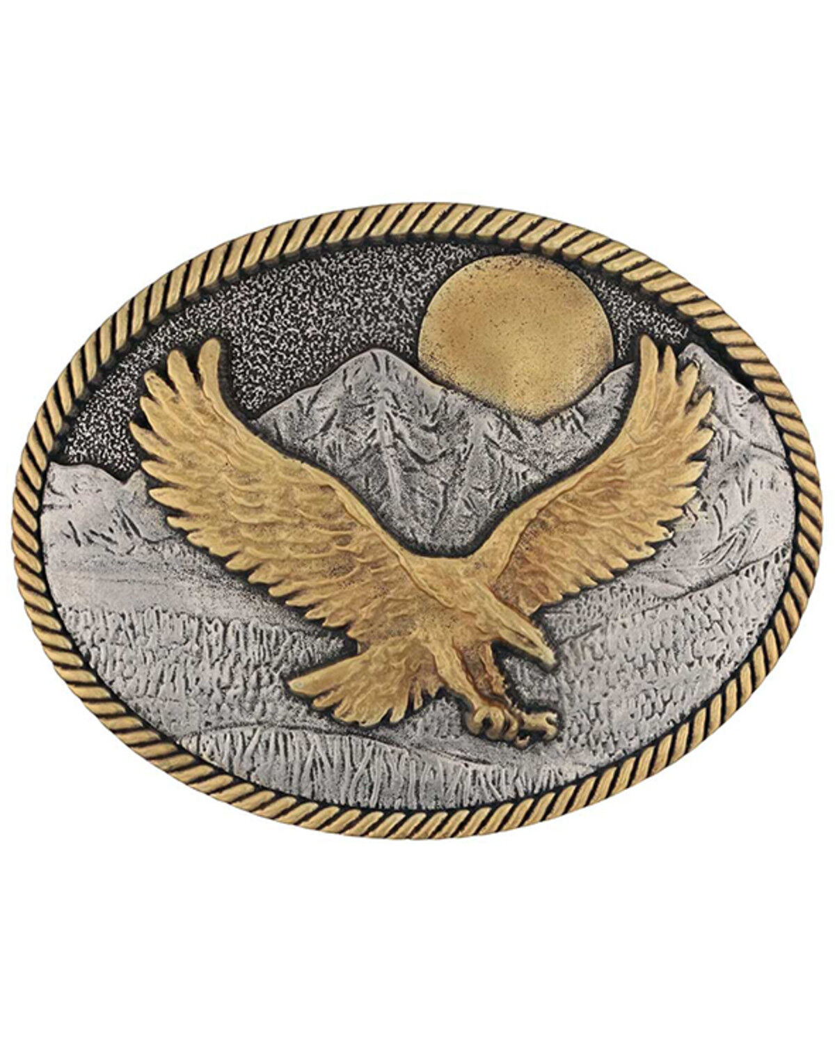 Image #1 - Montana Silversmiths Mountain Majesty Attitude Buckle, Silver, hi-res
