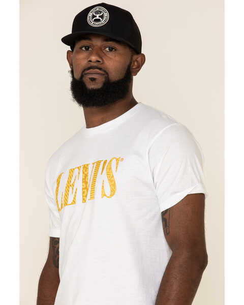 Image #4 - Levi's Men's White Trussard Logo Graphic T-Shirt , White, hi-res