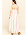Coco + Jaimeson Women's Stripe Smocked Hi Low Maxi Dress , Ivory, hi-res